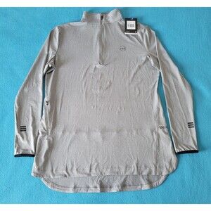 Veil Spark Pullover Women’s Gray Half Zip Modern Athletic Stretch Tunic Size XL